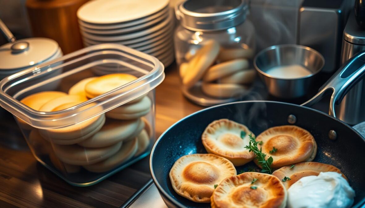 Conservation et réchauffage des blinis