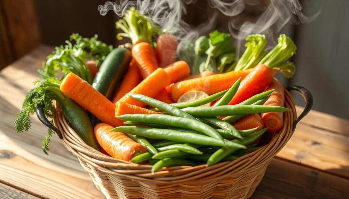 Légumes aïoli cuisson vapeur