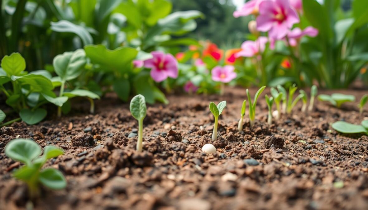 Plantation de radis blanc