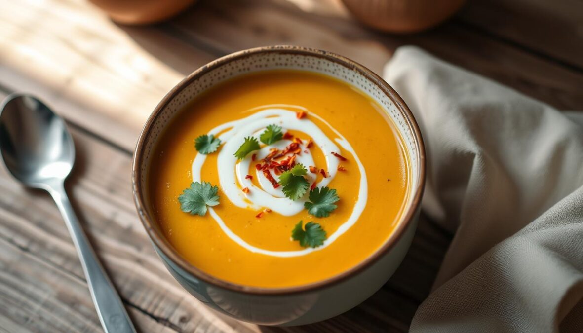 Velouté de butternut au lait de coco
