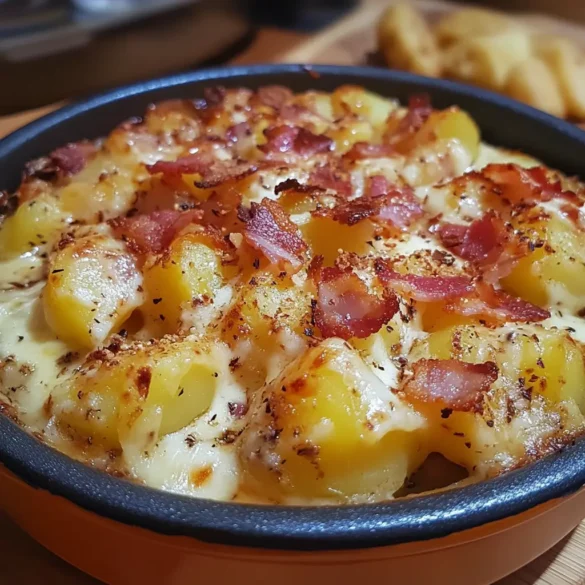 Recette tartiflette savoyarde un gratin savoureux avec reblochon et lardons. Recette tartiflette traditionnelle des Alpes savoyardes avec reblochon, pommes de terre et lardons.